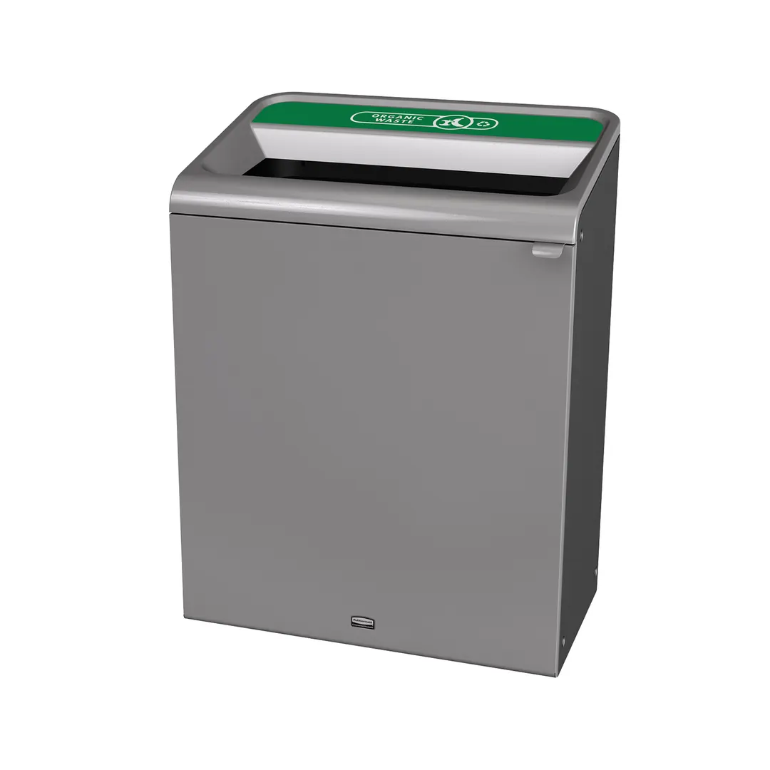 Rubbermaid 1961683 Metal Recycling Receptacle / Container