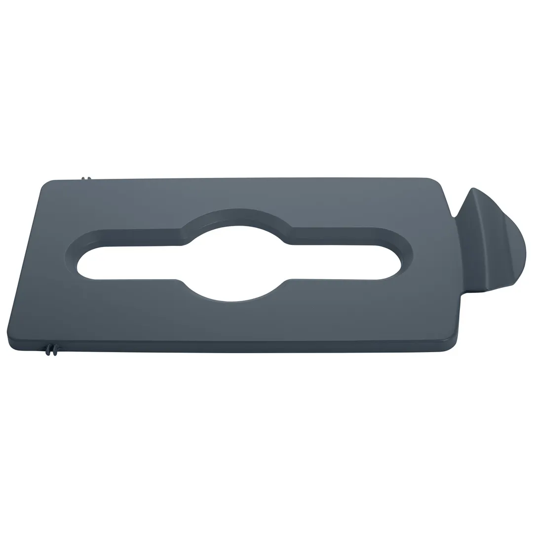 Rubbermaid 2007899 Recycling Lid Insert, 16-1/2" L x 8" W x 1/2" H, Gray Plastic, Fits 23 Gallon Bin