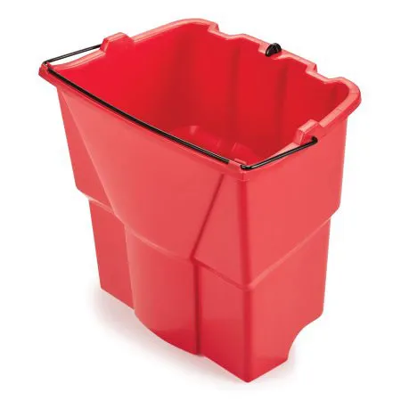 Rubbermaid 2064907 Mop Bucket, 18 Qt Red Water Bucket for WaveBrake® Combos, USA Made