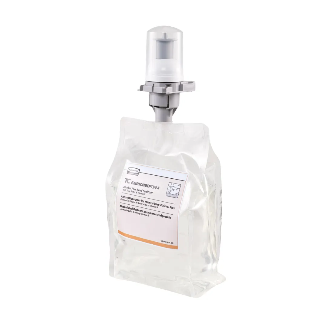 Rubbermaid 3486577 Flex Alcohol Plus Hand Sanitizer, 1000 ml Foam, E3 Rated, NSF Certified - 1/Case