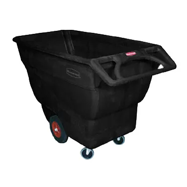 Rubbermaid FG101300BLA Mobile Tilt Truck, 3/4 cu yd (≈800 lb) Structural Foam, Duty, Black Finish