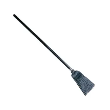 Rubbermaid FG253600BLA Lobby Pro Upright Dust Pan Broom, 7"W x 37-1/2"H, Wood Handle, Black