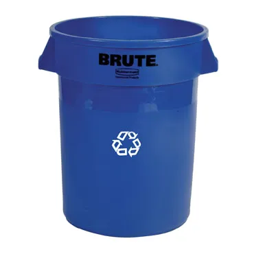 Rubbermaid FG263273BLUE Plastic Recycling Receptacle / Container