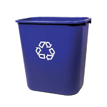 Rubbermaid FG295673BLUE Plastic Recycling Receptacle / Container