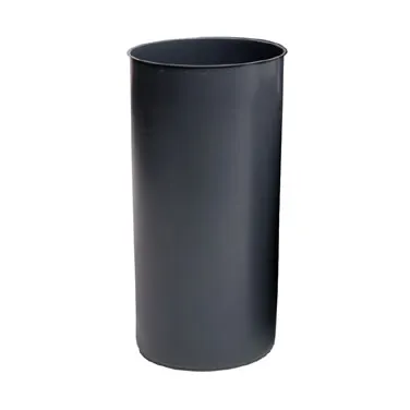 Rubbermaid FG355200GRAY 22-Gal Round Trash Can, Gray Plastic with Rigid Liner, 14-1/2" x 30-1/8"