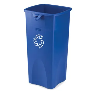 Rubbermaid FG356973BLUE Plastic Recycling Receptacle / Container