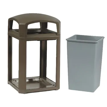 Rubbermaid FG397000SBLE Outdoor/Indoor Trash Receptacle