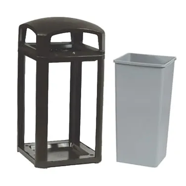Rubbermaid FG397500BLA Outdoor/Indoor Trash Receptacle