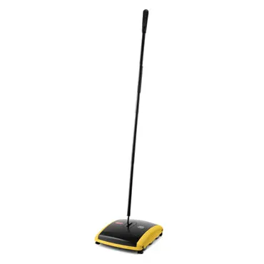 Rubbermaid FG421388BLA Floor/Carpet Sweeper, 7-1/2" Path, Galvanized Steel & ABS, Black Finish - 1/Each