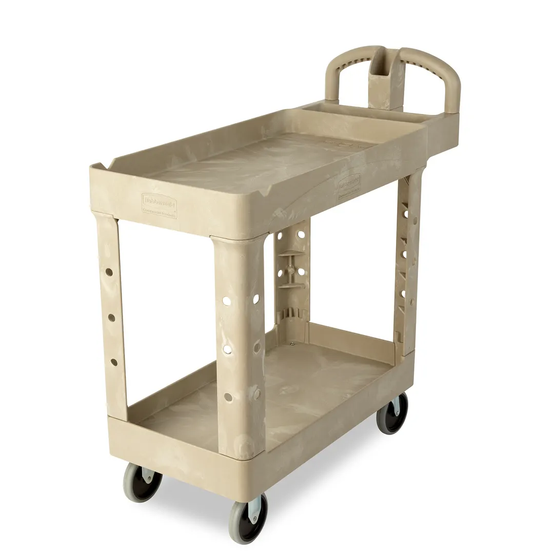 Rubbermaid FG450088BEIG Utility/Bussing Cart