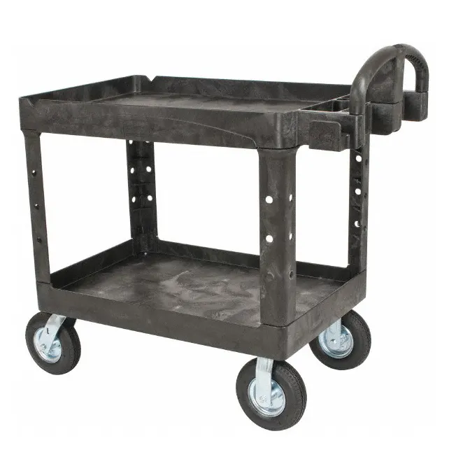 Rubbermaid FG452010BLA Utility/Bussing Cart