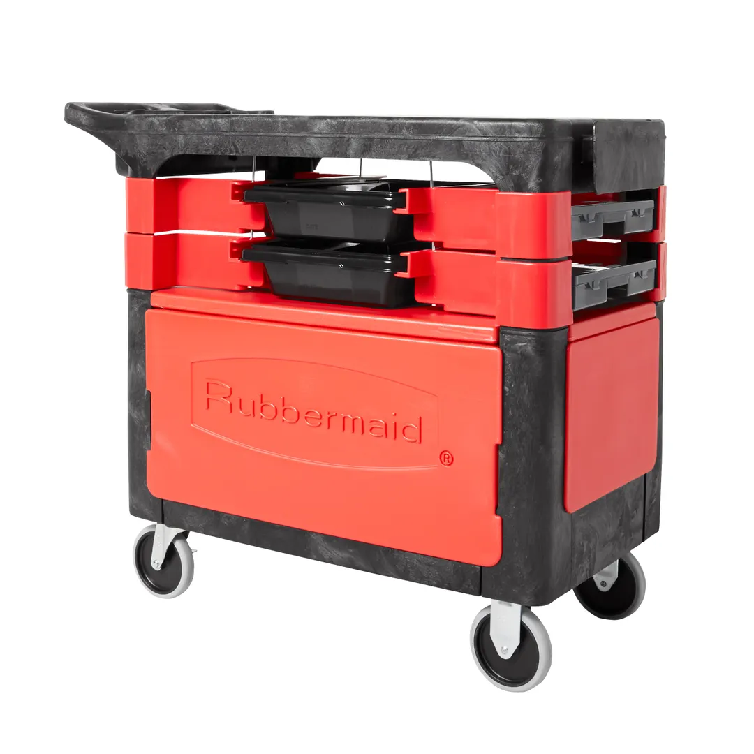 Rubbermaid FG618088BLA Utility/Bussing Cart
