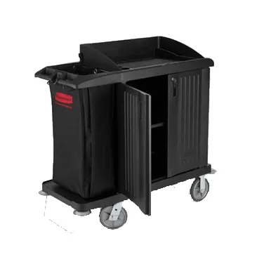 Rubbermaid FG619200BLA Housekeeping Cart