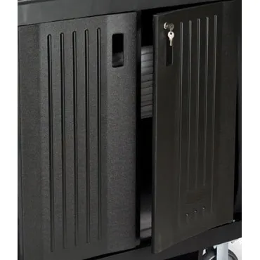 Rubbermaid FG619700BLA Xtra™ Locking Door Kit, black , Made in USA