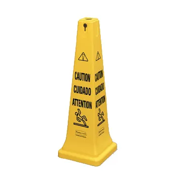 Rubbermaid FG627600YEL Wet Floor Sign