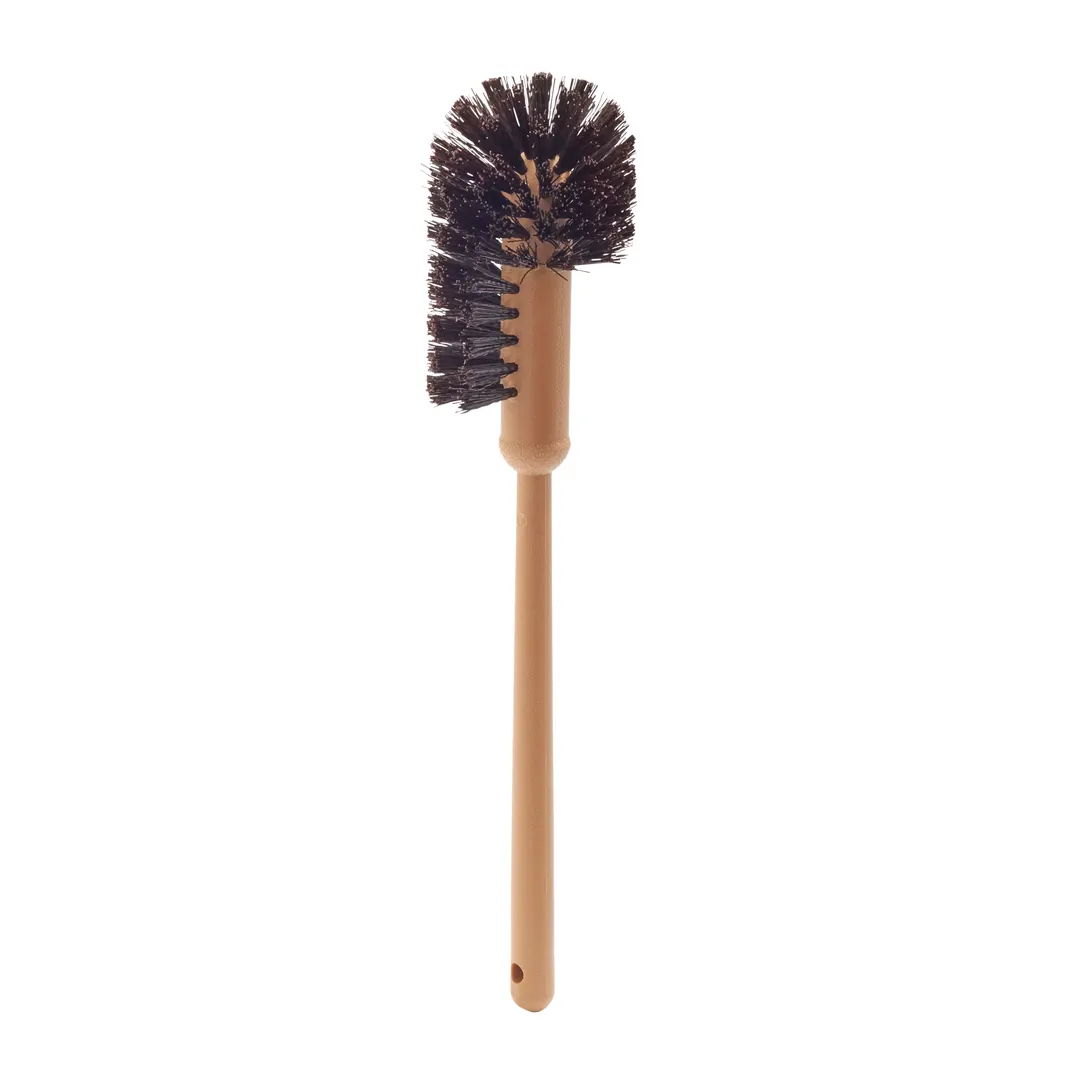 Rubbermaid FG632000BRN Toilet Bowl Brush, 17" Length, Polypropylene Bristles, Brown Plastic Handle