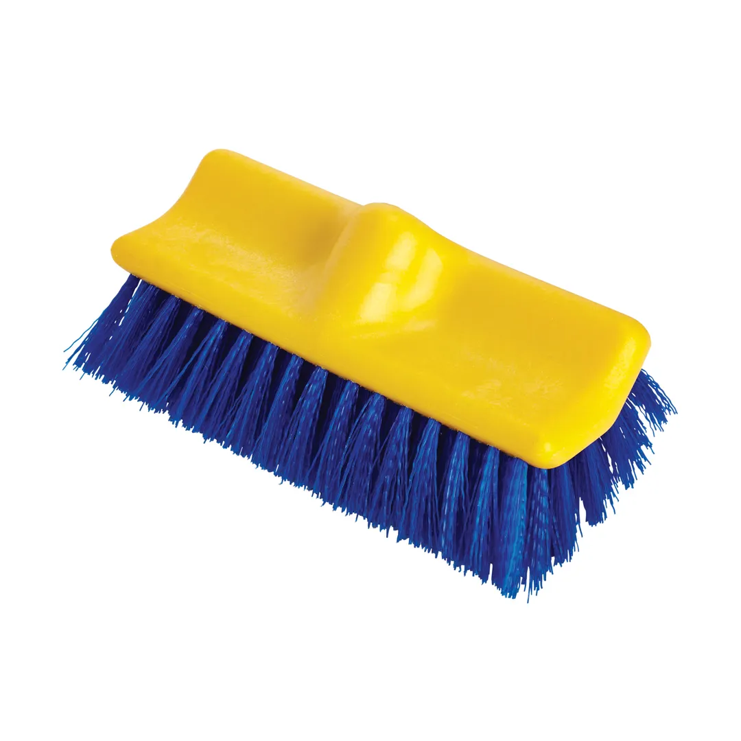 Rubbermaid FG633700BLUE Floor Scrub Brush, 10" Plastic Handle, Polypropylene Bristles, Blue Color
