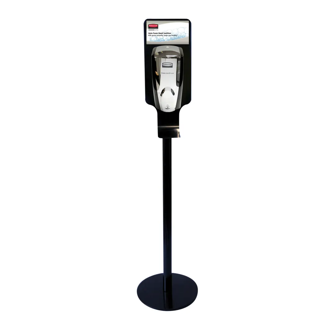Rubbermaid FG750824 TC Hand Sanitizing Station, Metal Stand, No Dispenser, Made in USA Supply