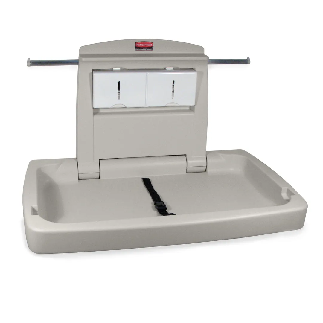 Rubbermaid FG781888LPLAT Changing Table, 35-7/8" L x 28-1/4" W x 19-1/2" H, Platinum, Made in USA
