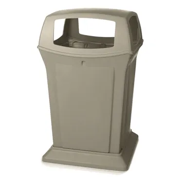 Rubbermaid FG917388BEIG Outdoor/Indoor Trash Receptacle