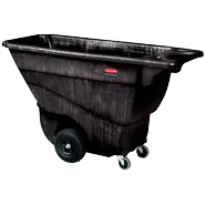 Rubbermaid FG9T1400BLA Tilt Truck, 850 lb, 1/2 cu yd, 57-3/8"x26-7/8"x33-7/8" Black, USA Made