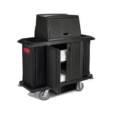 Rubbermaid FG9T1900BLA Housekeeping Cart