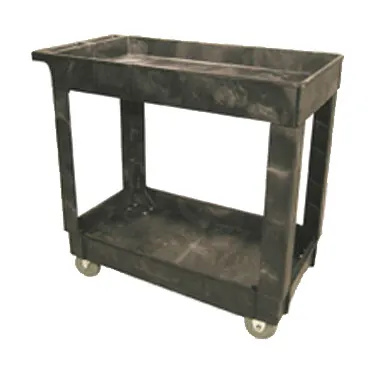 Rubbermaid FG9T6600BLA Utility/Bussing Cart
