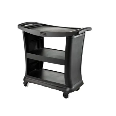 Rubbermaid FG9T6800BLA Utility/Bussing Cart