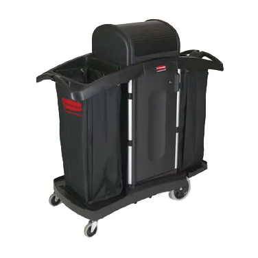 Rubbermaid FG9T7800BLA Housekeeping Cart