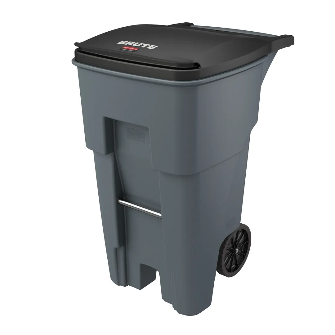 Rubbermaid FG9W2100GRAY Mobile Trash Receptacle