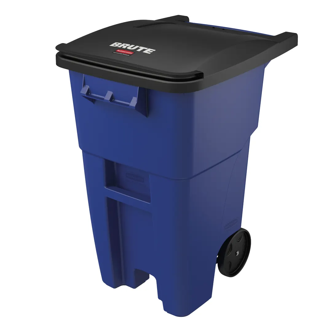 Rubbermaid FG9W2700BLUE Mobile Trash Receptacle