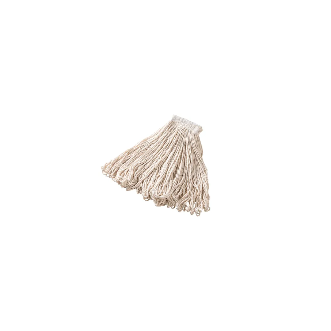 Rubbermaid FGE13800WH00 Wet Mop Head - 24 oz Cotton All‑Purpose Mop, White, Looped End - 1/Case