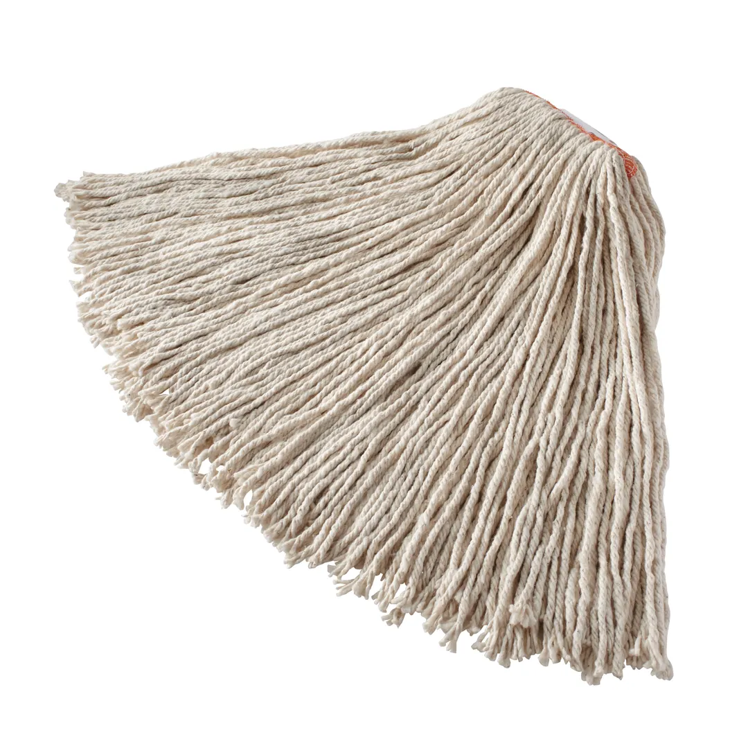 Rubbermaid FGF11700WH00 Wet Mop Head - 20 oz 4‑Ply Cotton, 1" White Mop, Cut End, Made in USA