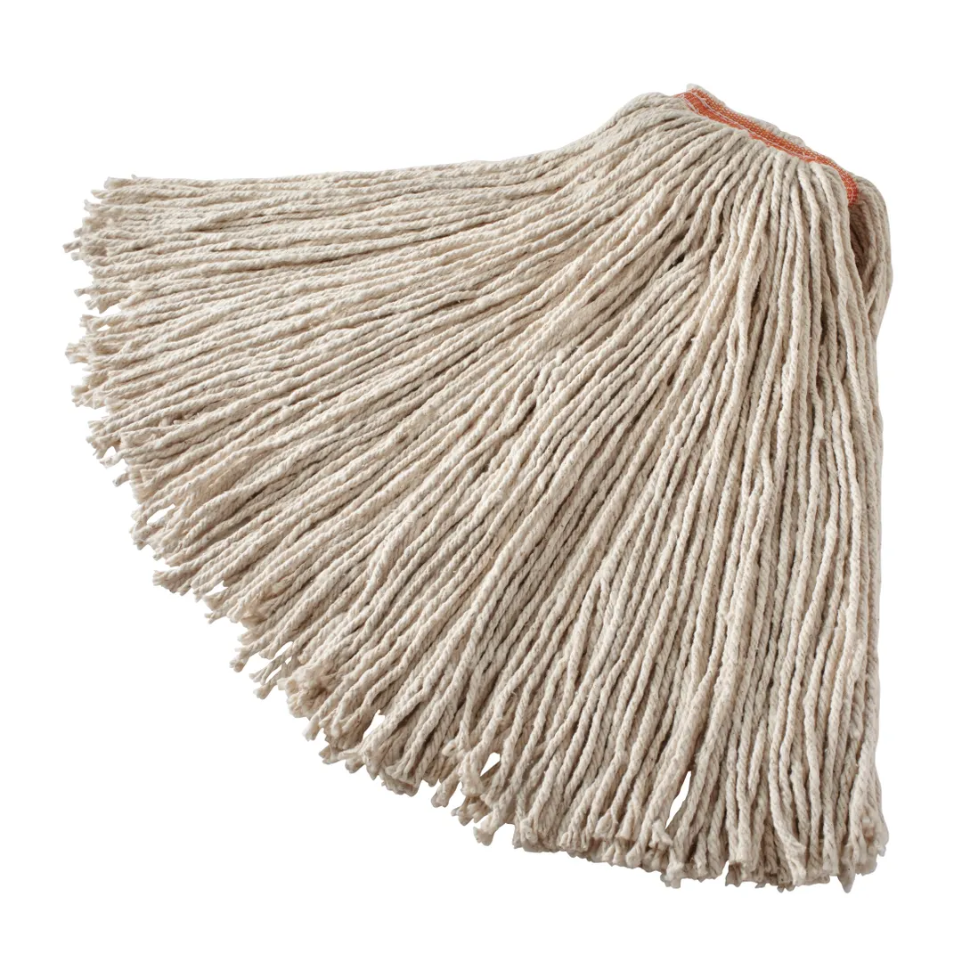 Rubbermaid FGF11900WH00 Wet Mop Head - 32 oz 4‑Ply Cotton, 1" White All‑Purpose Mop, Made in USA