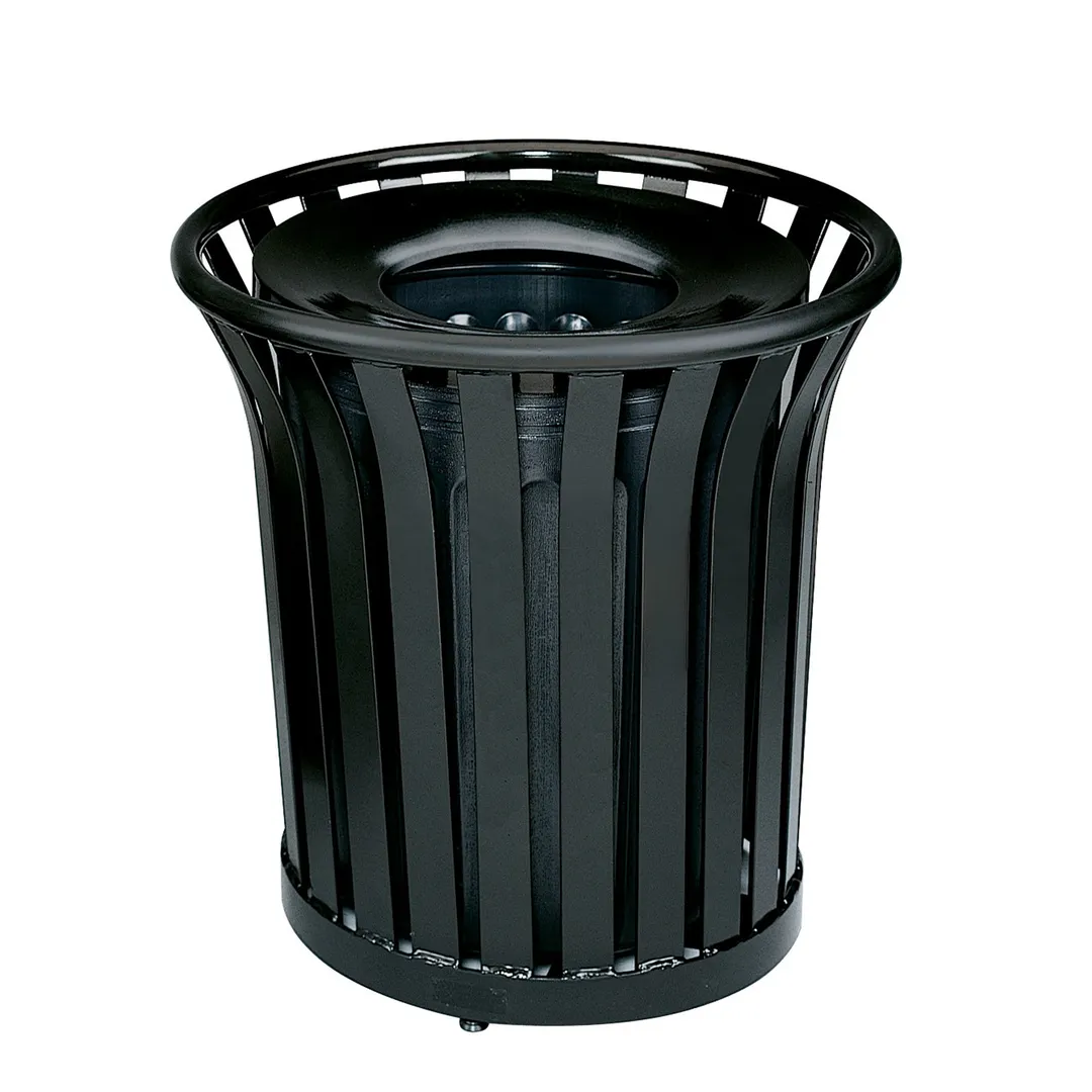 Rubbermaid FGMT32PLBK Outdoor/Indoor Trash Receptacle