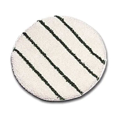 Rubbermaid FGP26900WH00 Floor Scrubber Bonnet, 19" White/Green Low-Profile Scrub Pad - Made in USA