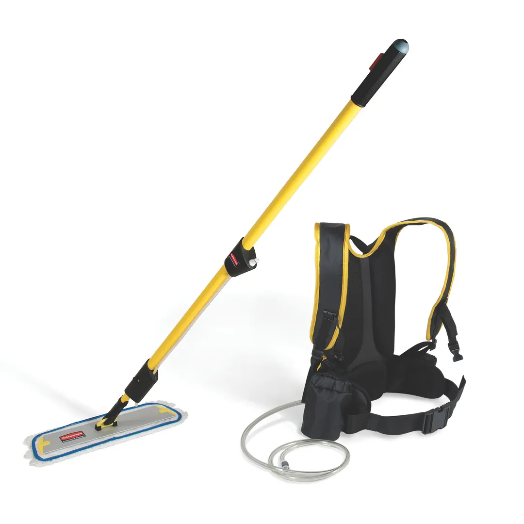 Rubbermaid FGQ97900YL00 Flat Mop, 56" Length, 1-1/2-Gallon Capacity, Yellow with Trigger Handle