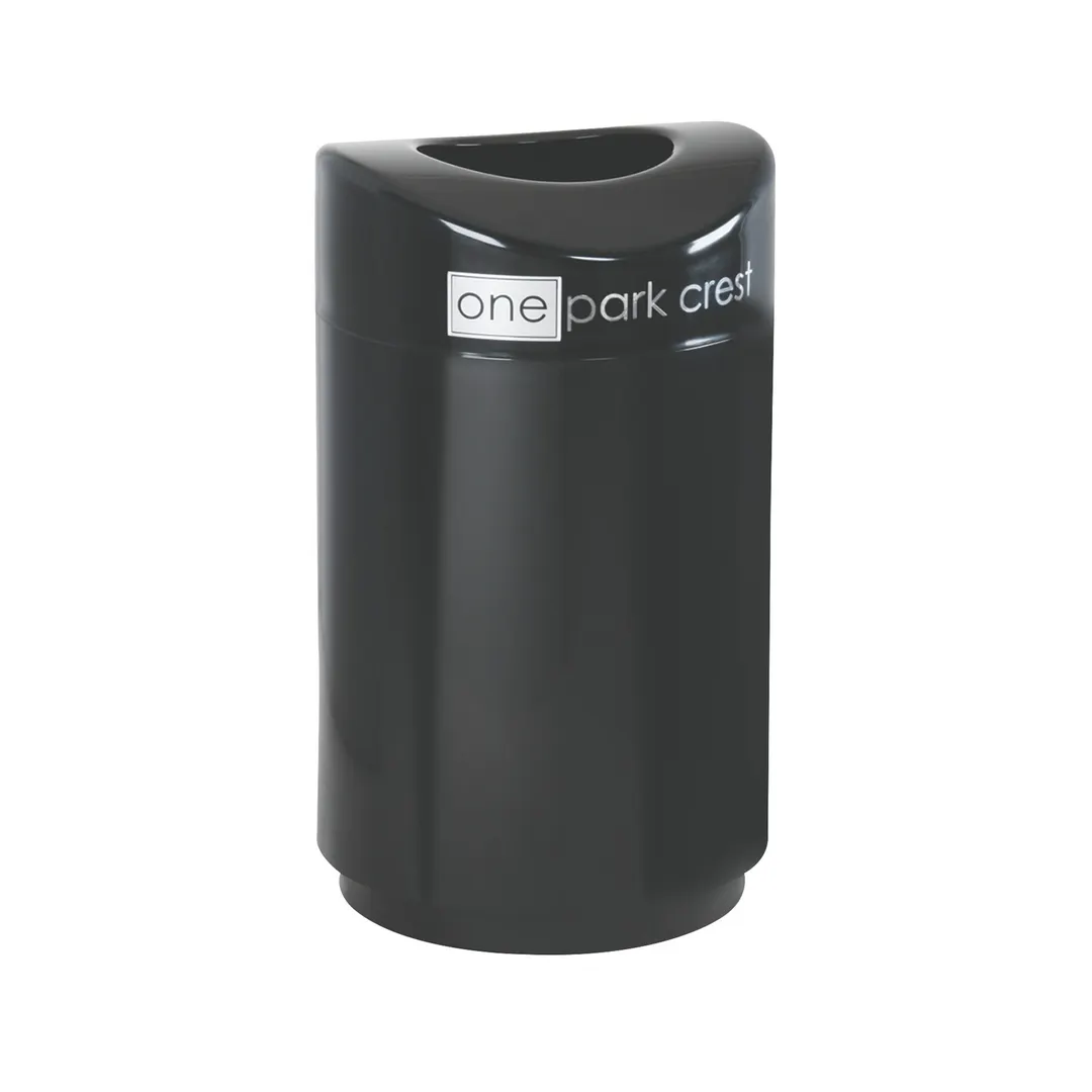 Rubbermaid FGR2030EPLBK Eclipse Indoor Waste Basket, 30-Gallon, 20" Dia. x 33-1/2" H, Stainless Steel