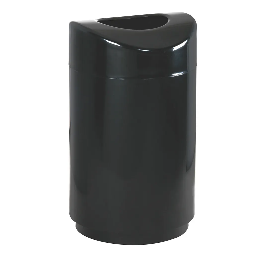 Rubbermaid FGR2030EPLBK Eclipse Indoor Waste Basket, 30-Gallon, 20" Dia. x 33-1/2" H, Stainless Steel