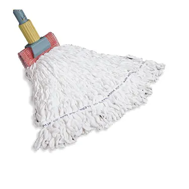 Rubbermaid FGT30000WH00 Wet Mop Head - Medium White Polyester Blend, 5" Band, Looped End, All-Purpose
