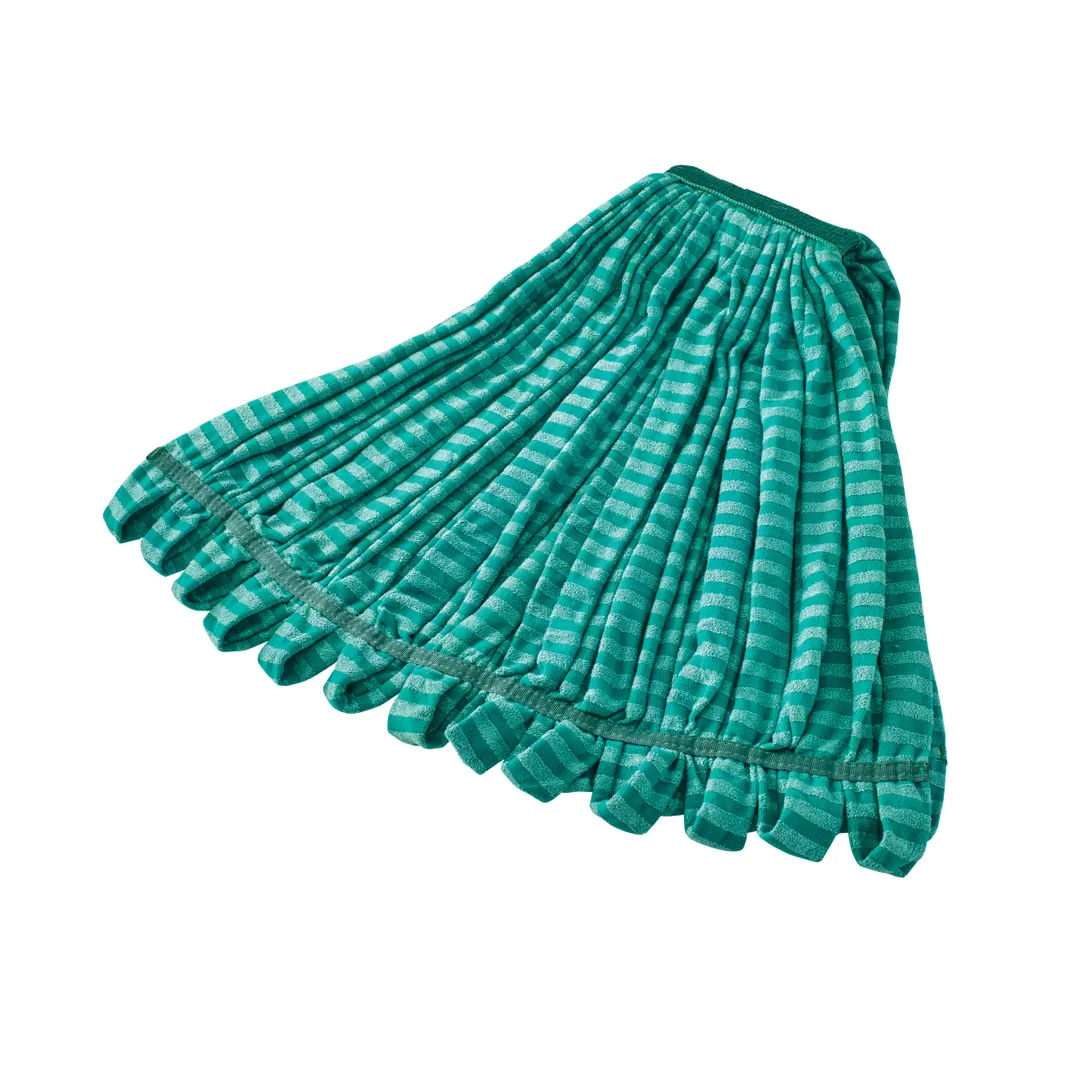 Rubbermaid FGT81306GR00 Web Foot Tube Mop, Large 1" Headband, Continuous Filament Microfiber, Green