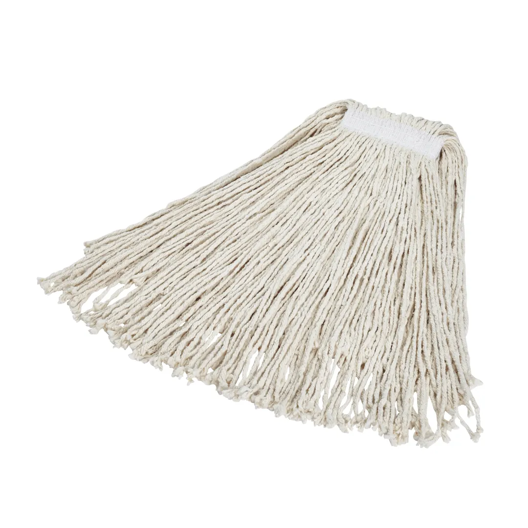 Rubbermaid FGV11800WH00 Wet Mop Head – 24 oz Cotton Yarn, 1" White Band, Cut‑End Design