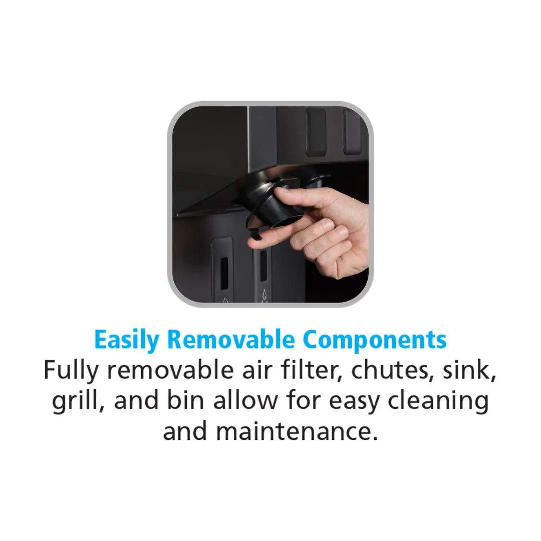 Scotsman HID207ABX-1 16" Countertop Nugget 196 lb Ice & Water Dispenser, Air Cooled, 7 lb Bin