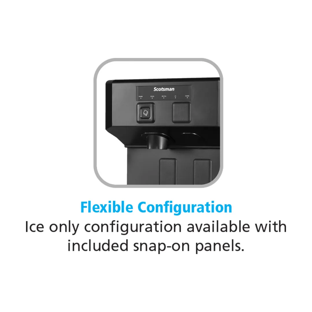 Scotsman HID207ABX-1 16" Countertop Nugget 196 lb Ice & Water Dispenser, Air Cooled, 7 lb Bin