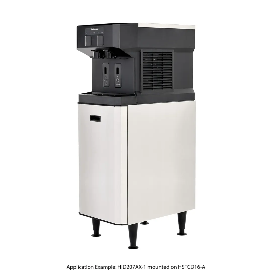 Scotsman HID207AX-1 16" Countertop Nugget 196 lb Ice & Water Dispenser, Air Cooled, 7 lb Bin