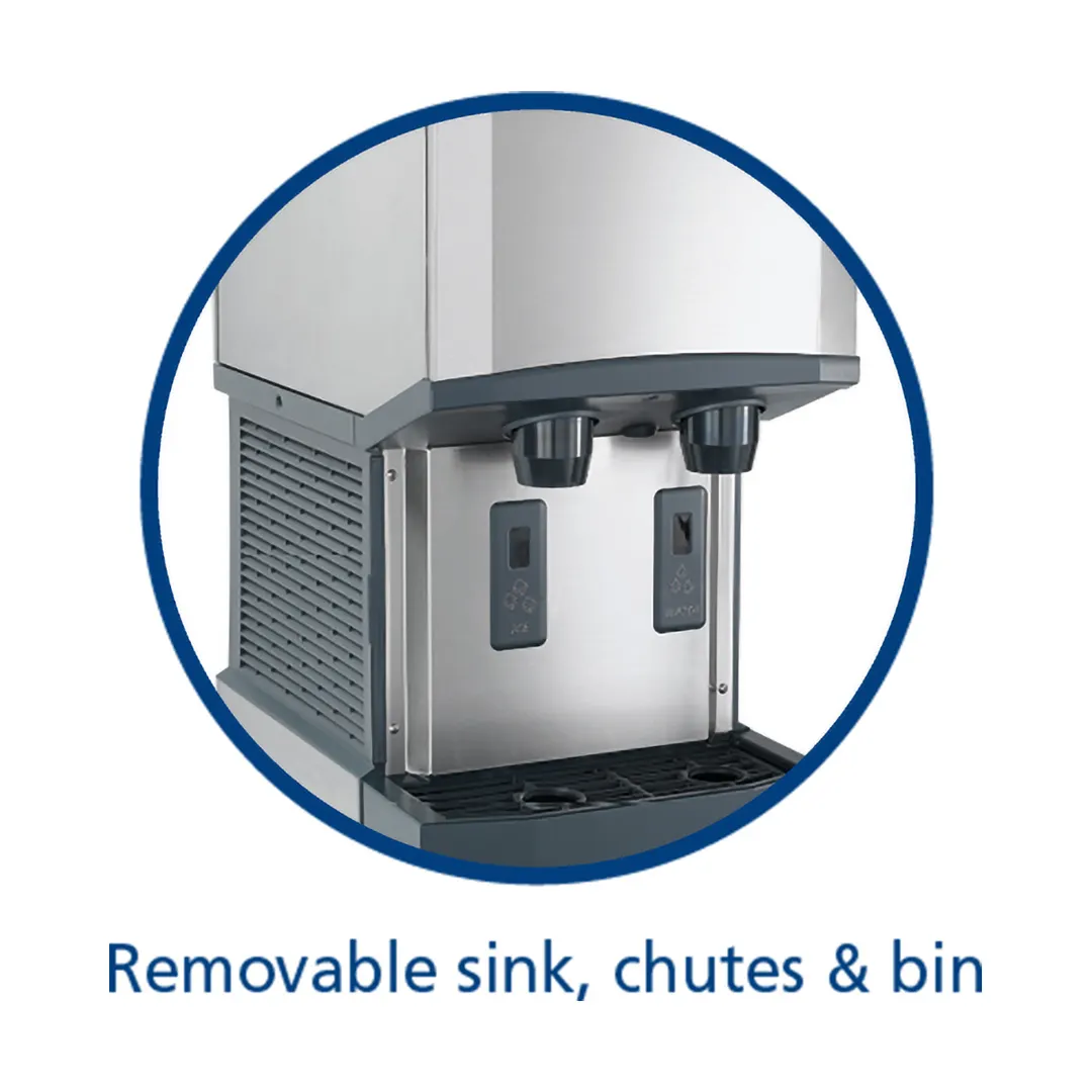 Scotsman HID525AX-1 21" Ice & Water Dispenser, 500 lb/Day Nugget Ice, 25 lb Bin, Infrared, 115V R290