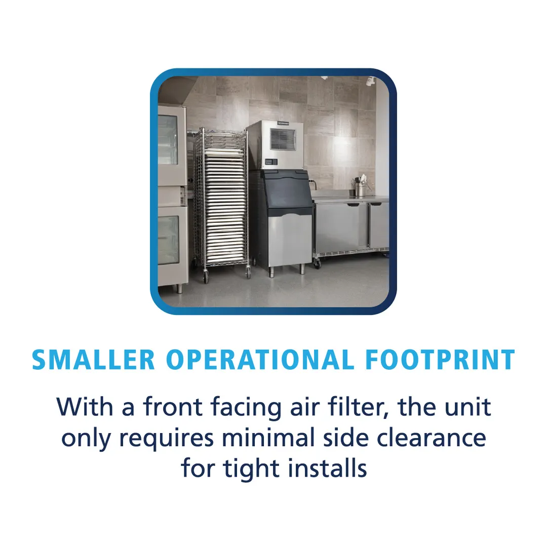 Scotsman MC0530SAX-1 Cube Ice Maker, 30" Wide, 476 lb/24 hr, Air-Cooled, Steel, Bluetooth, R290