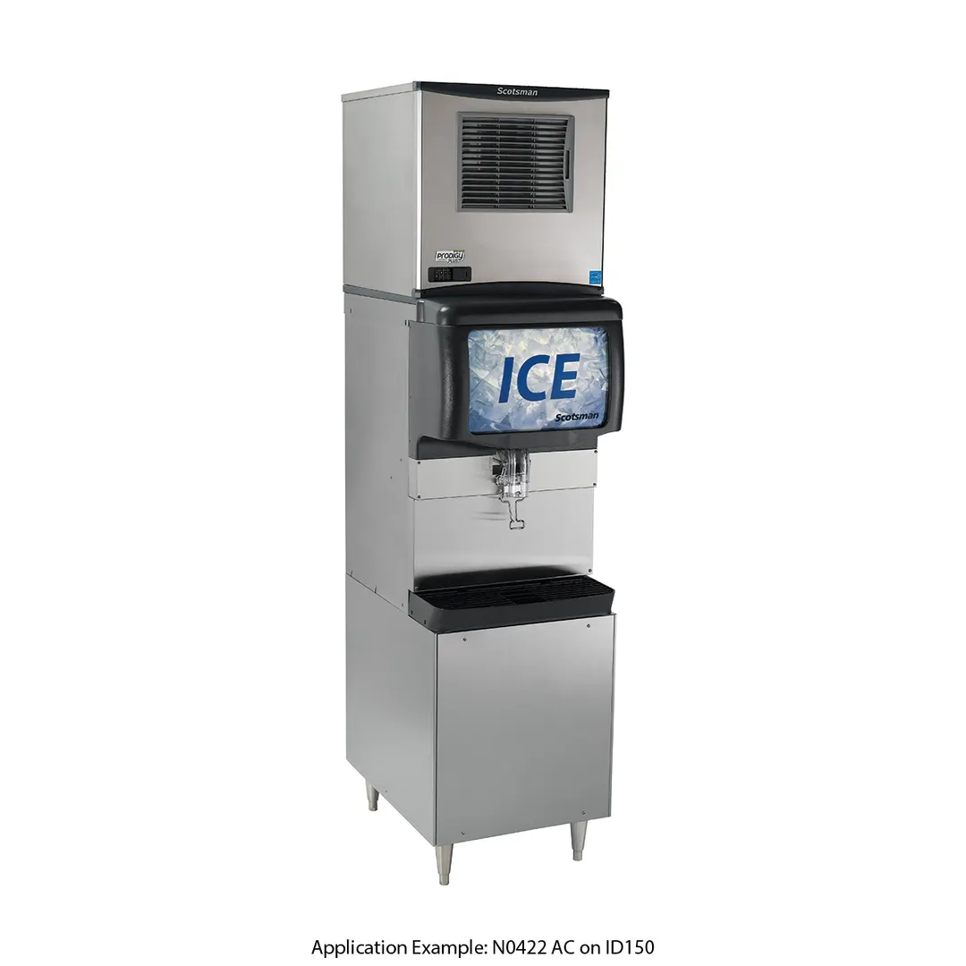 Scotsman NS0422AX-1 Nugget Ice Maker, 430 lb/24 hr, Stainless Steel, Air-Cooled, AgION Antimicrobial
