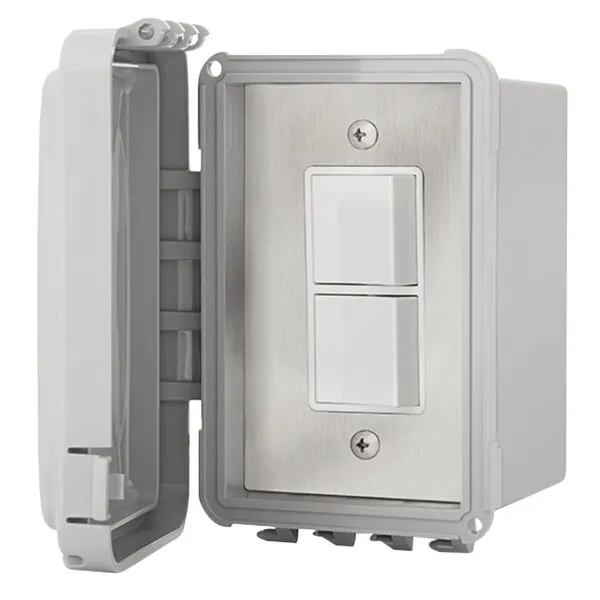 Schwank JM-4320-XX JM-4320-XX Electric Heater Switch Single Duplex - Surface Mount c/w Weatherproof Box and Cover