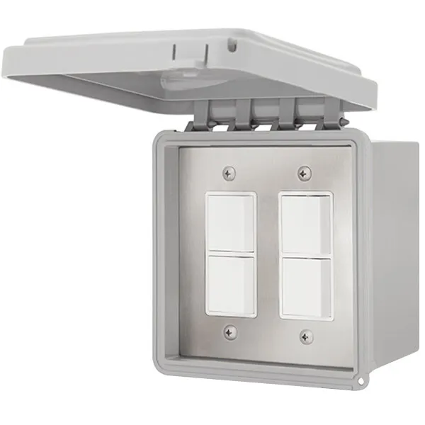 Schwank JM-4325-XX JM-4325-XX Electric Heater Switch Dual Duplex - Surface Mount c/w Weatherproof Box and Cover